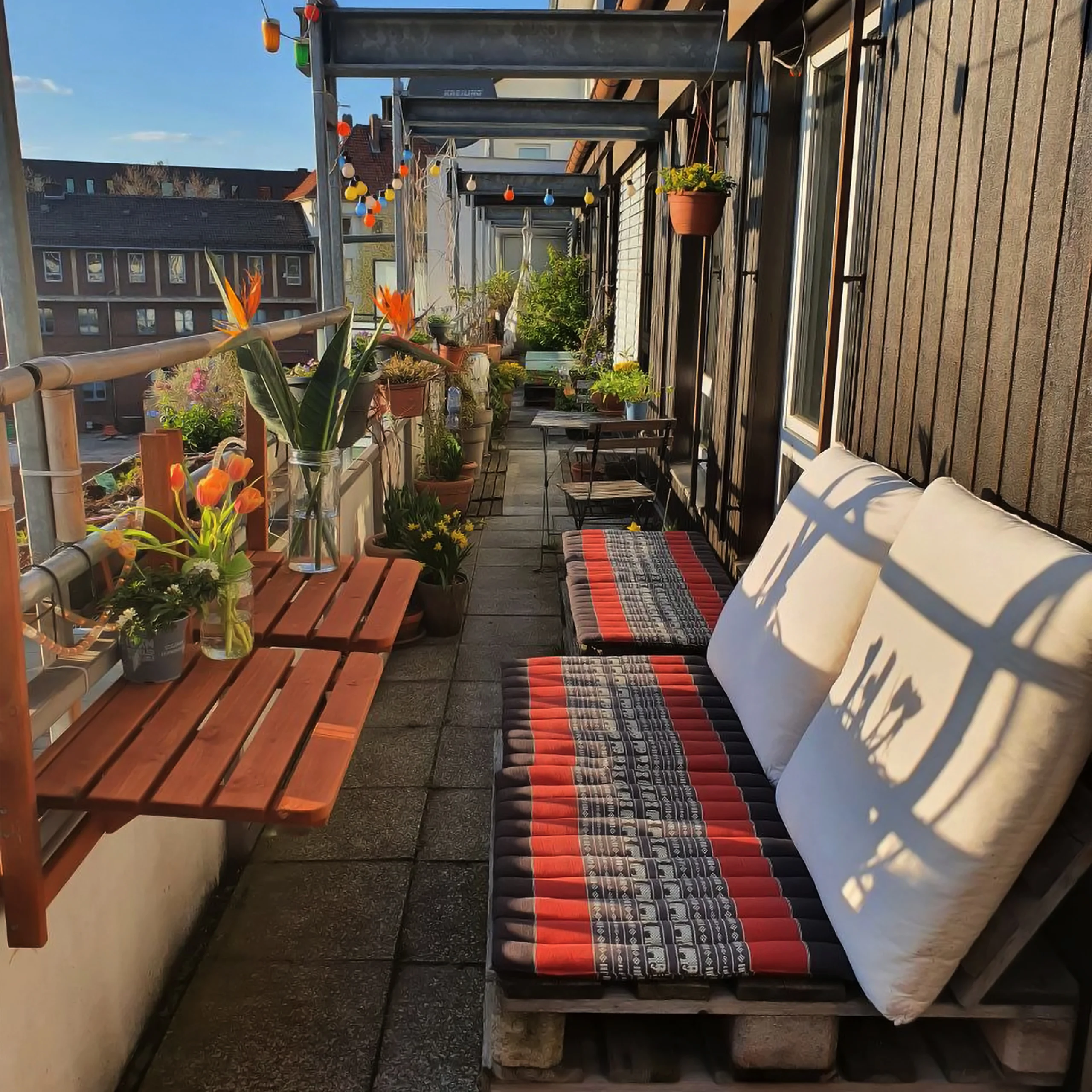 Kapok doorgestikt kussen 35 cm