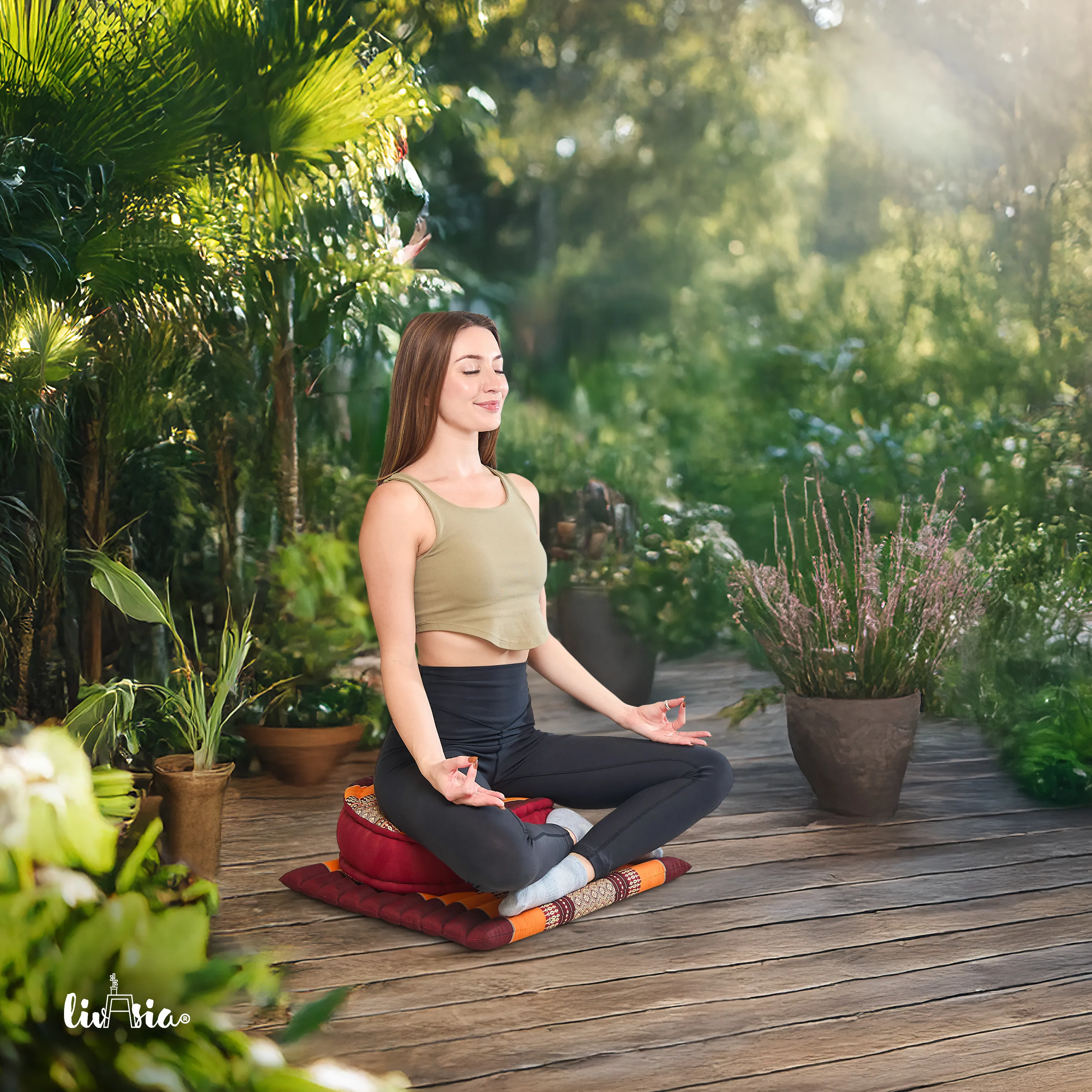 Kapok meditatiekussen set L