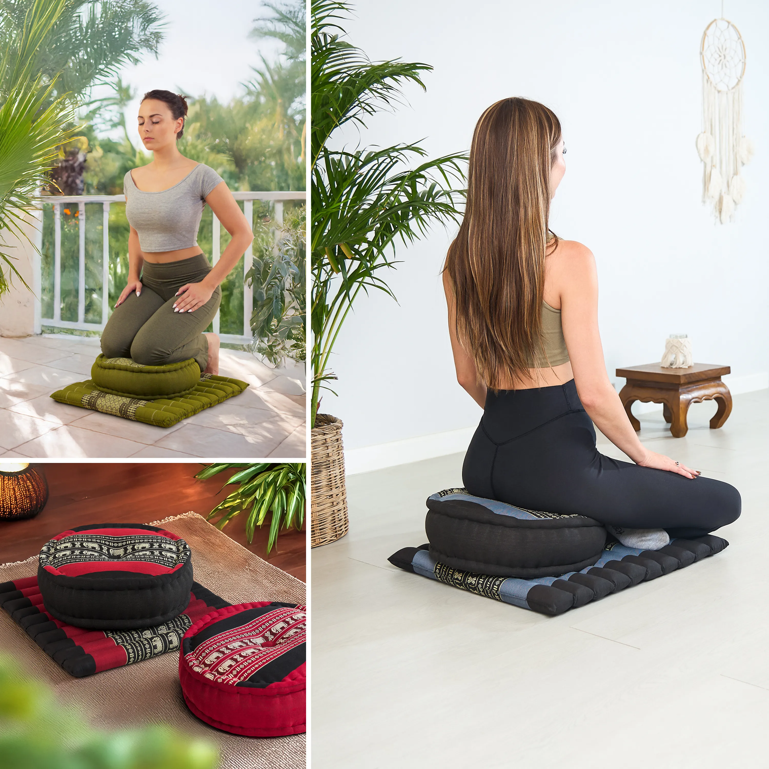 Kapok meditatiekussen set L