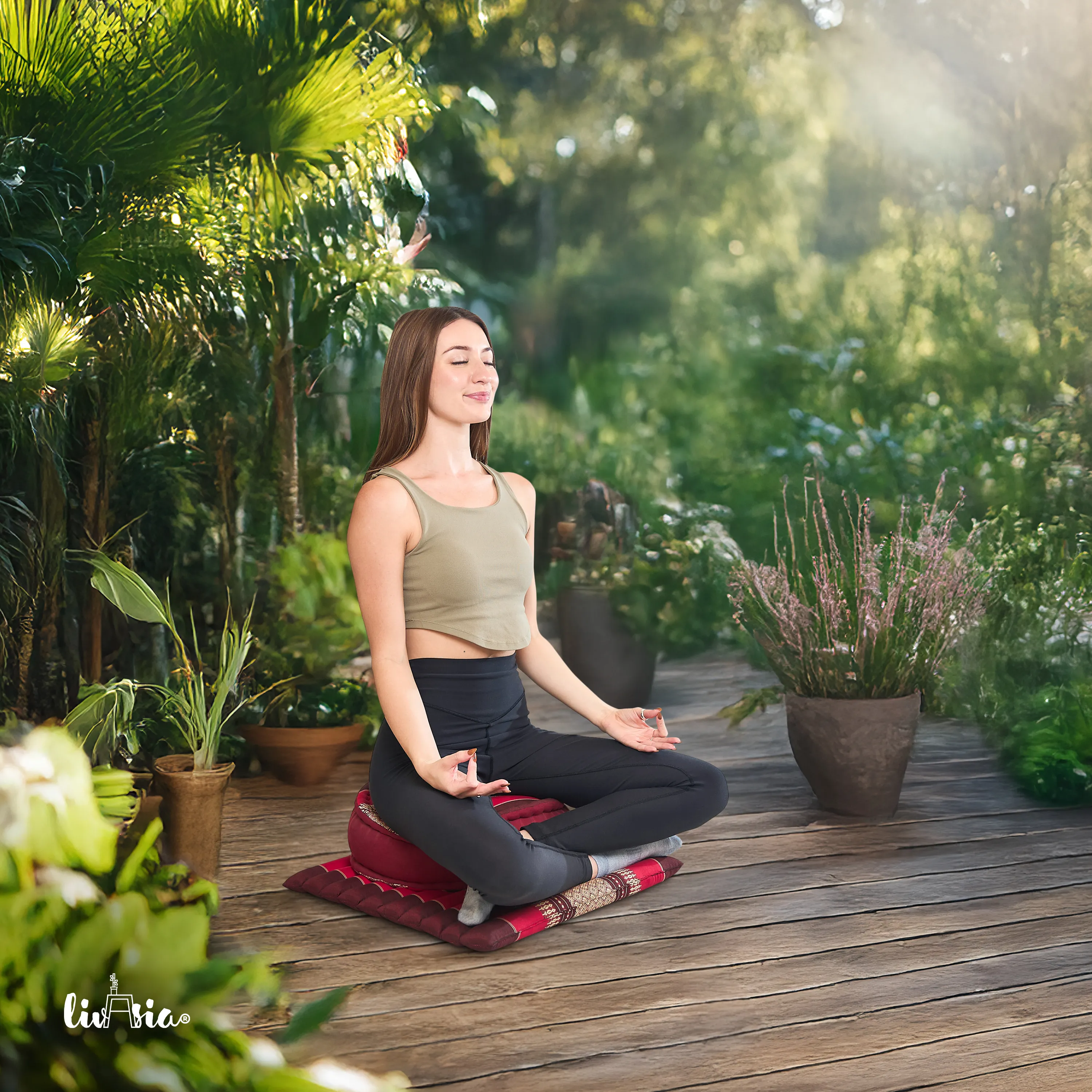 Kapok meditatiekussen set L