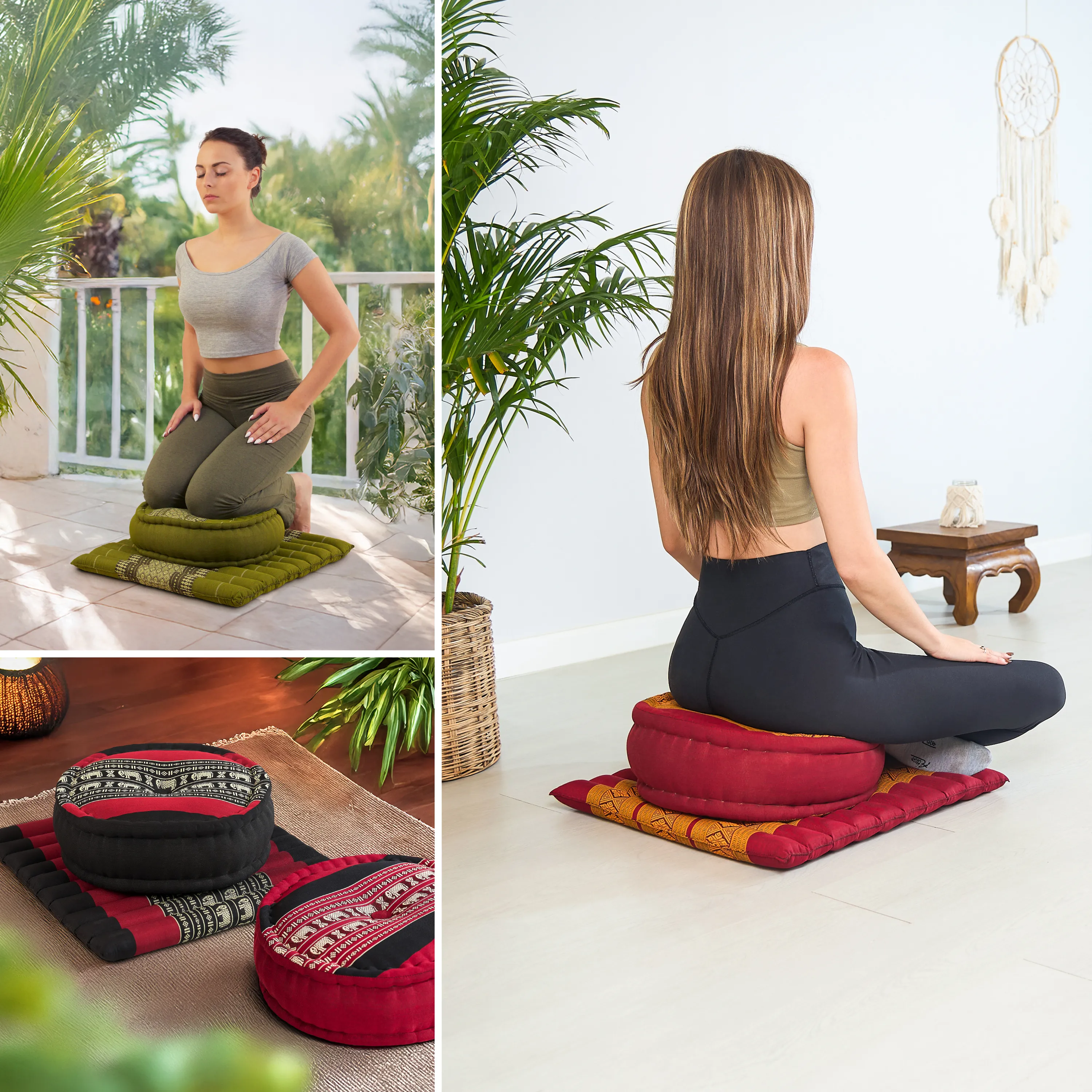Kapok meditatiekussen set L