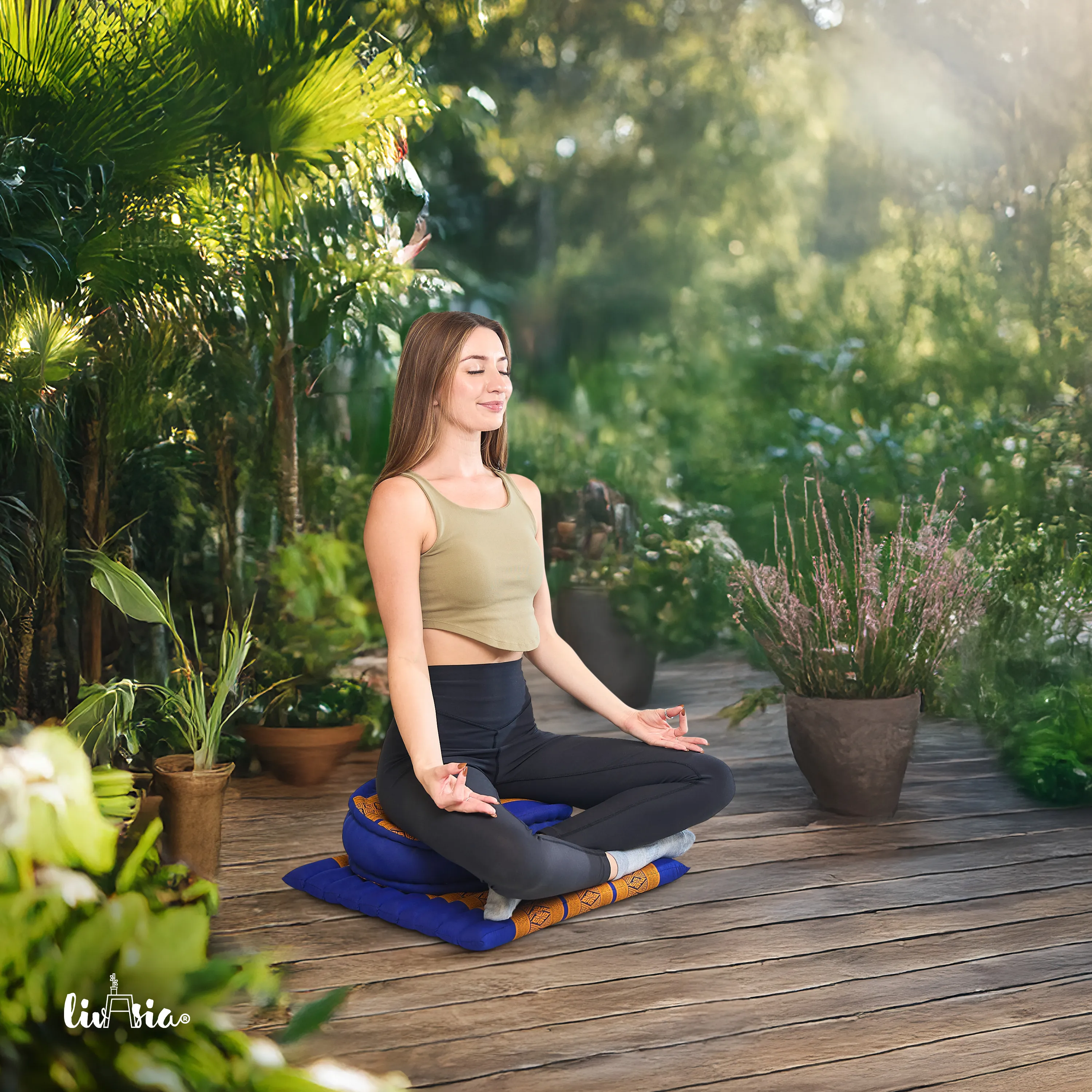 Kapok meditatiekussen set L