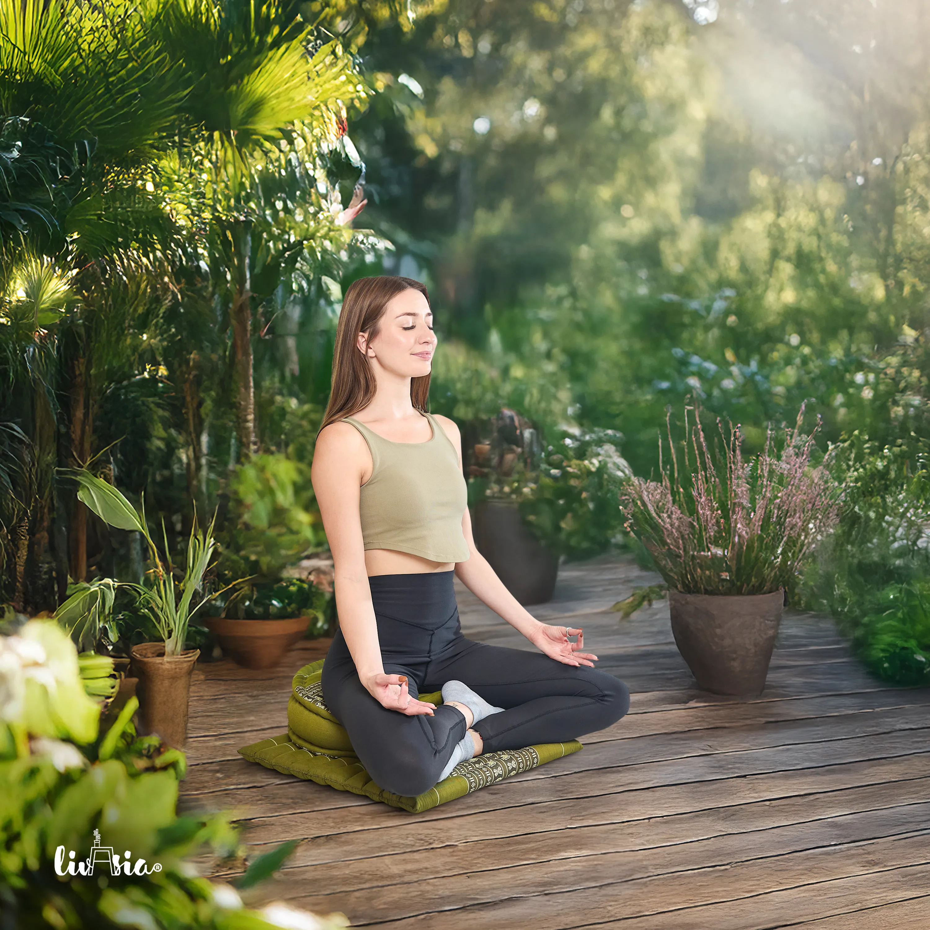 Kapok meditatiekussen set L