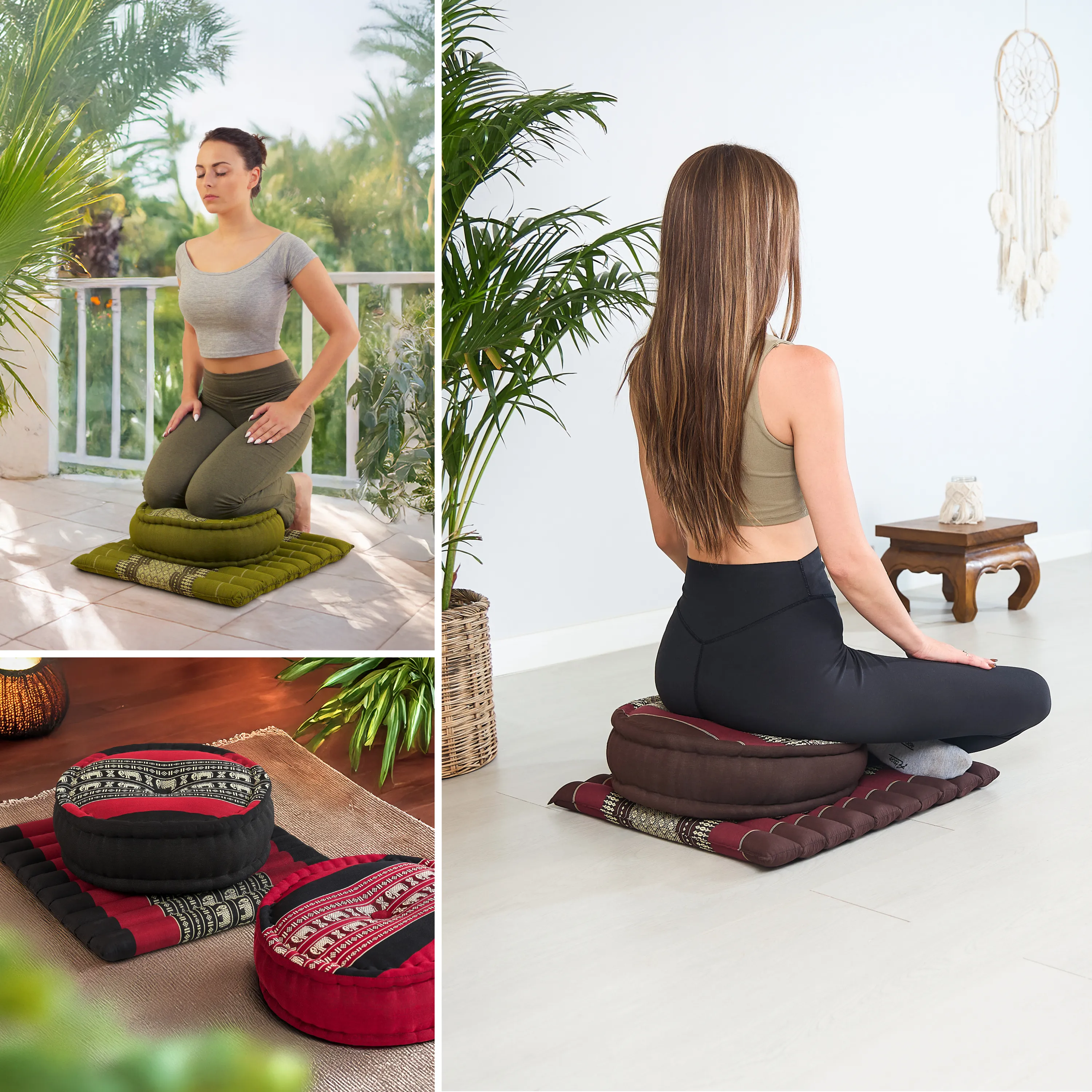 Kapok meditatiekussen set L