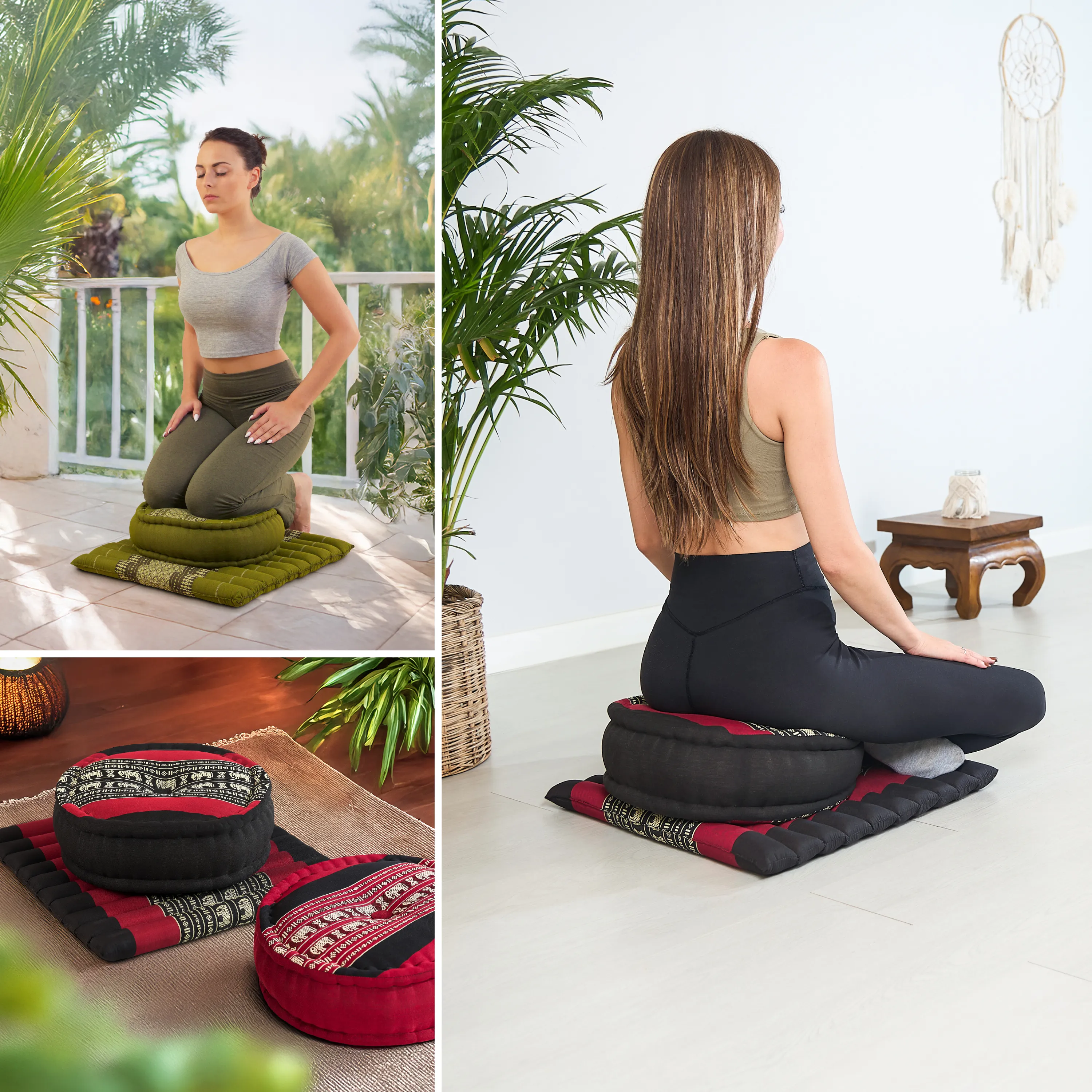 Kapok meditatiekussen set L