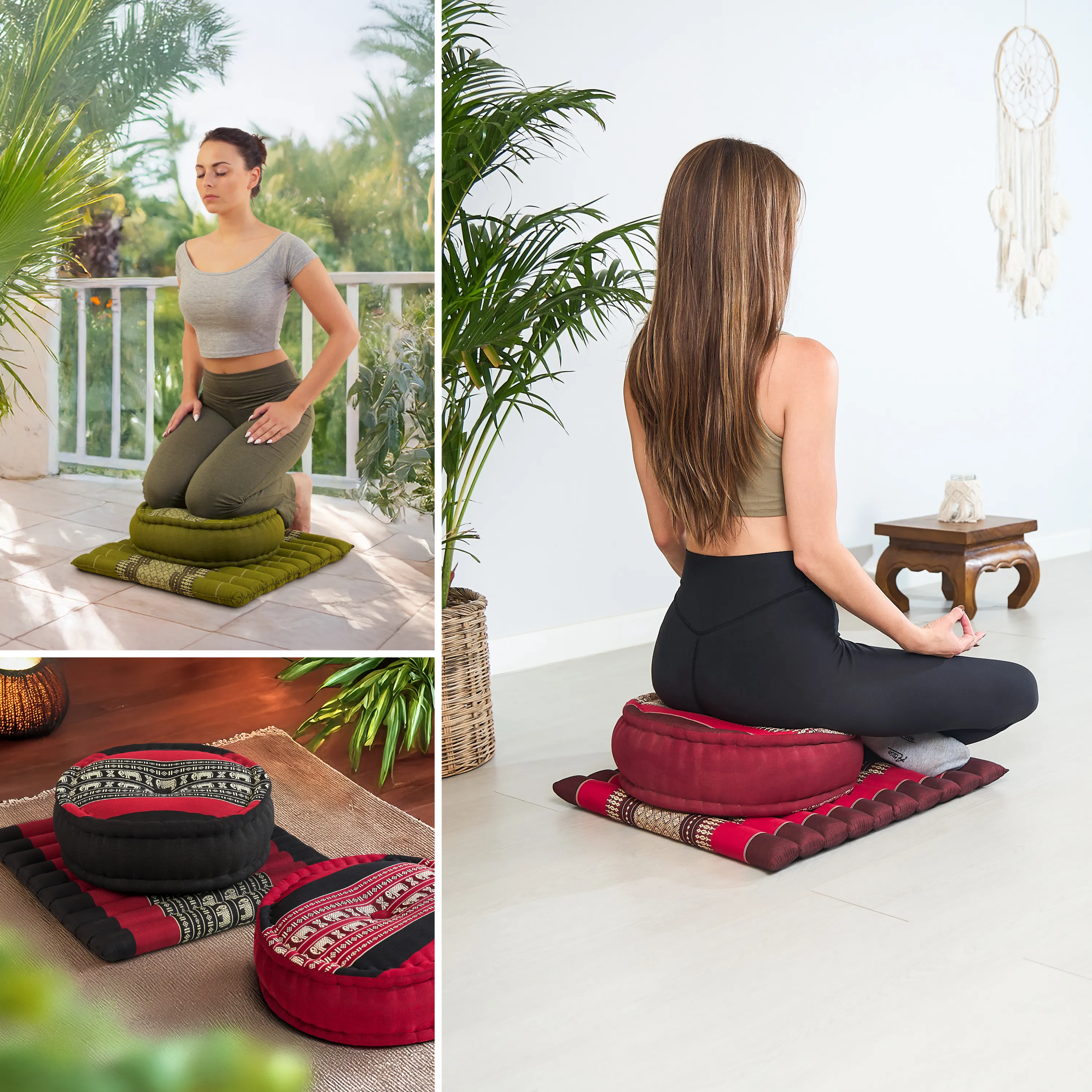 Kapok meditatiekussen set L