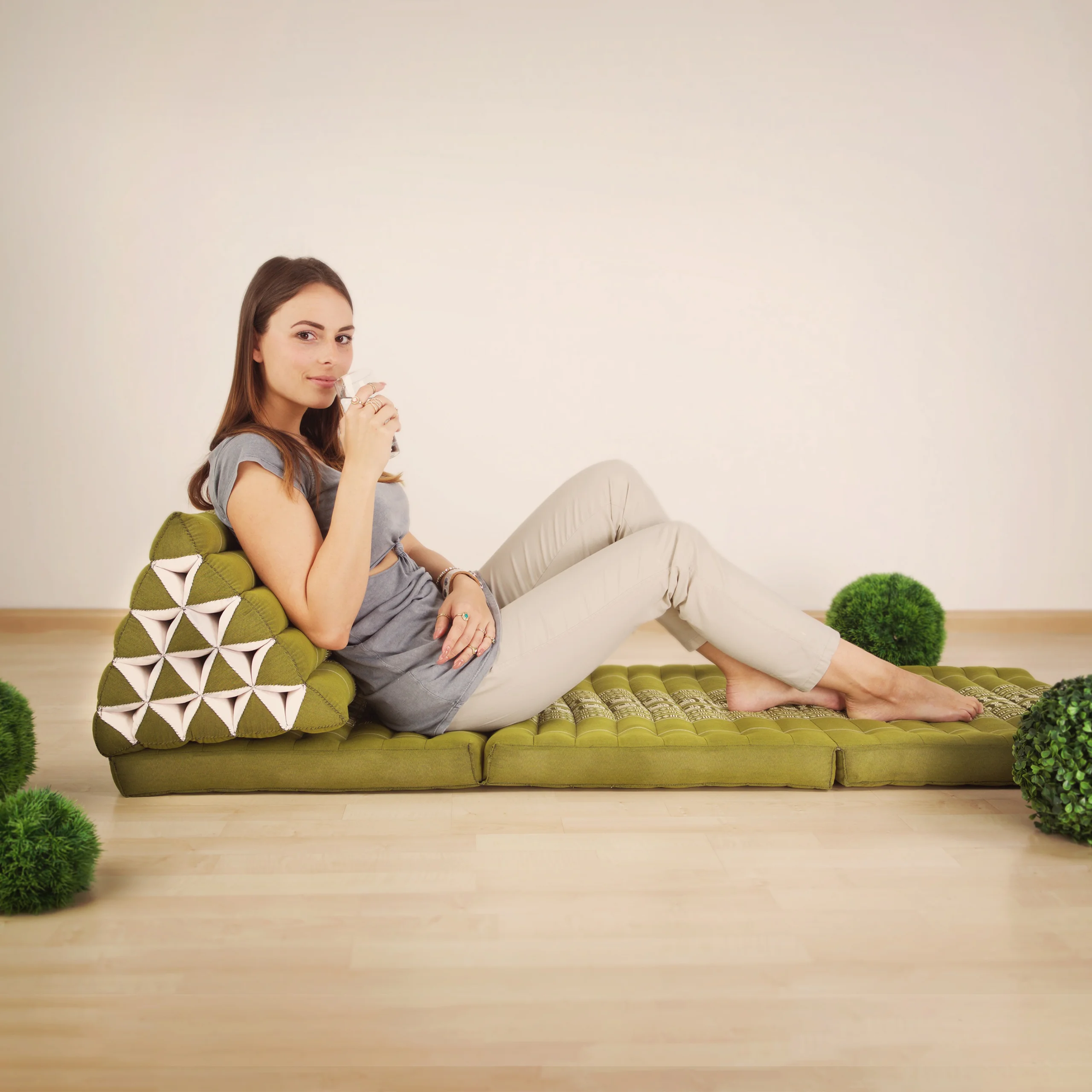 Kapok Thais kussen XXL hoog