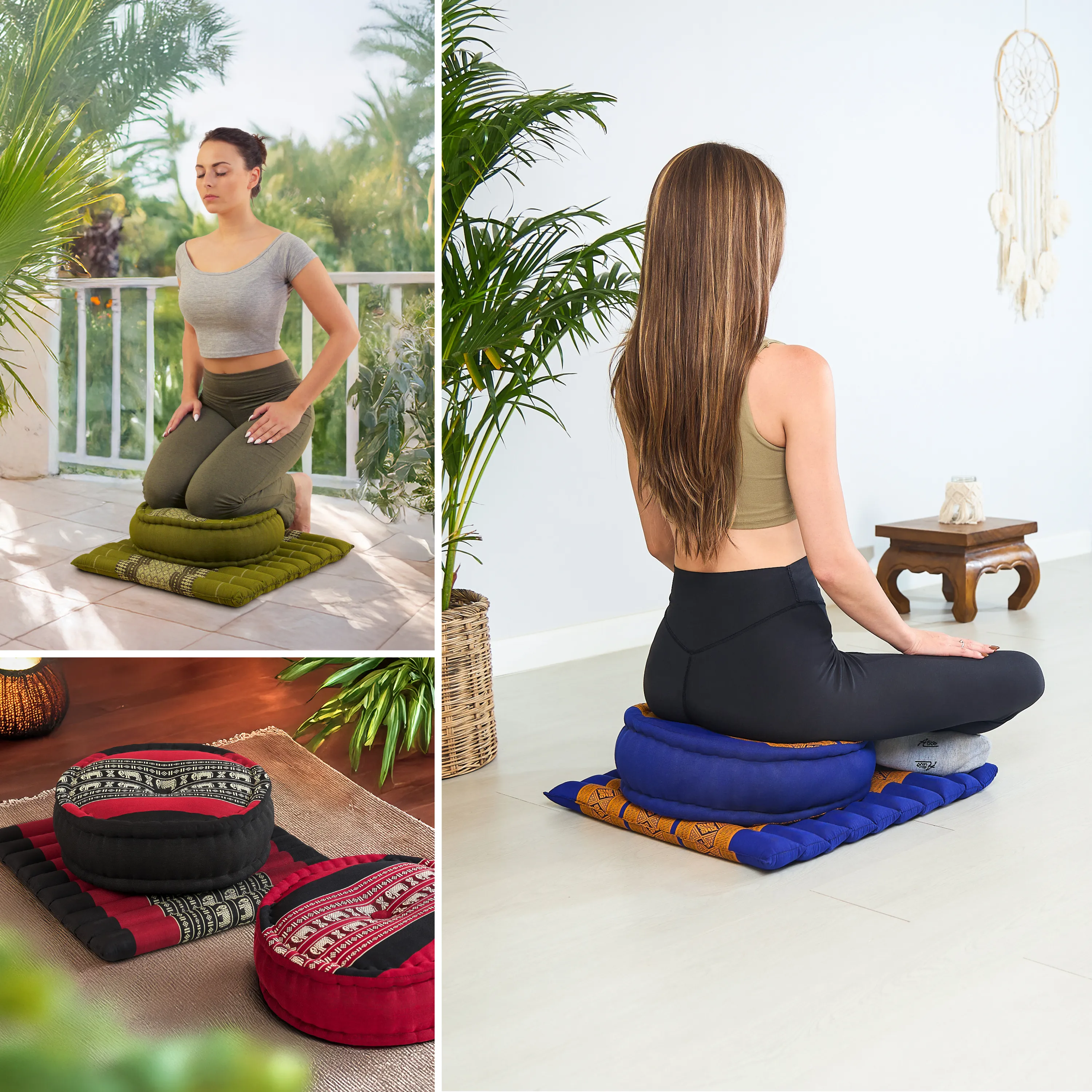Kapok meditatiekussen set L