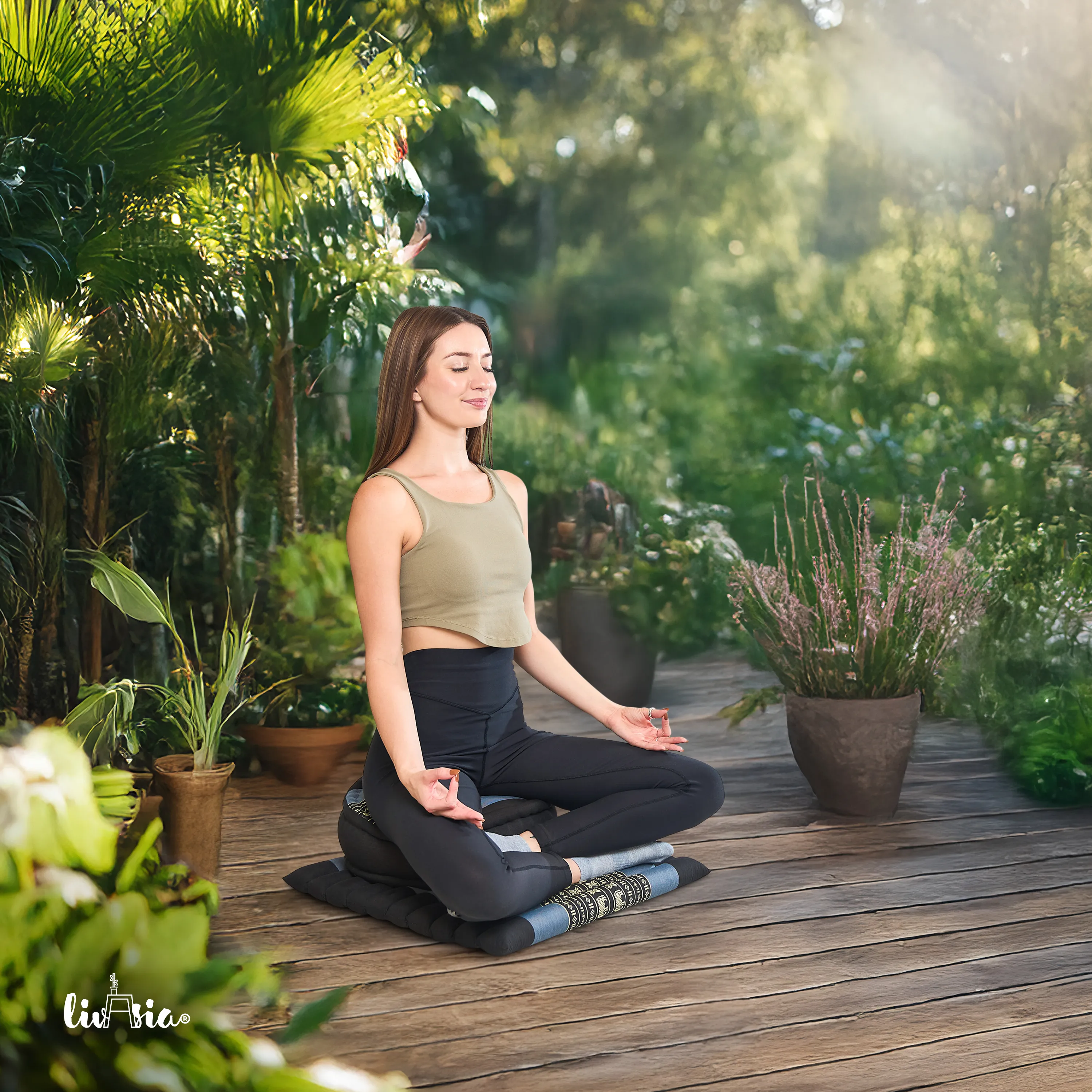 Kapok meditatiekussen set L