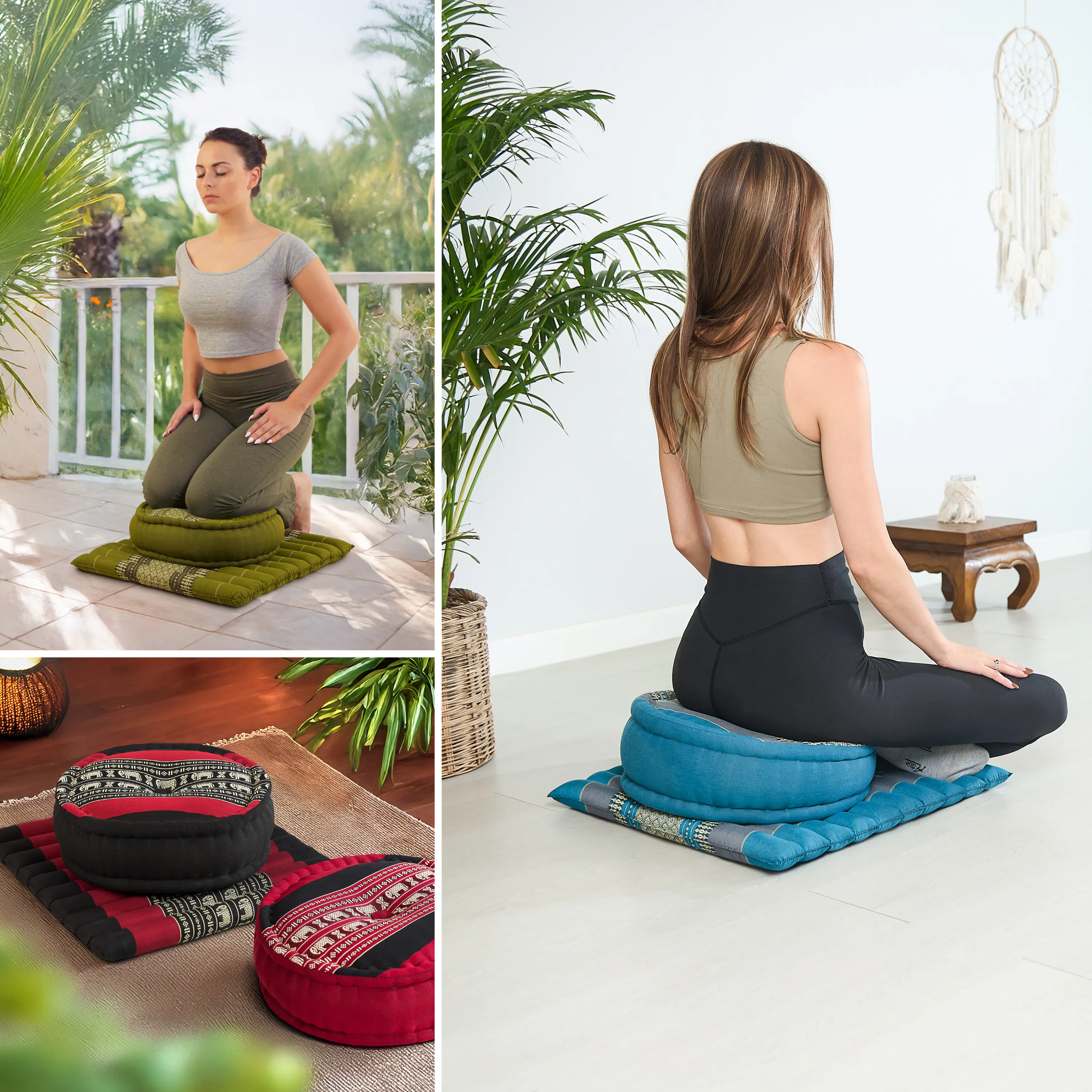 Kapok meditatiekussen set L