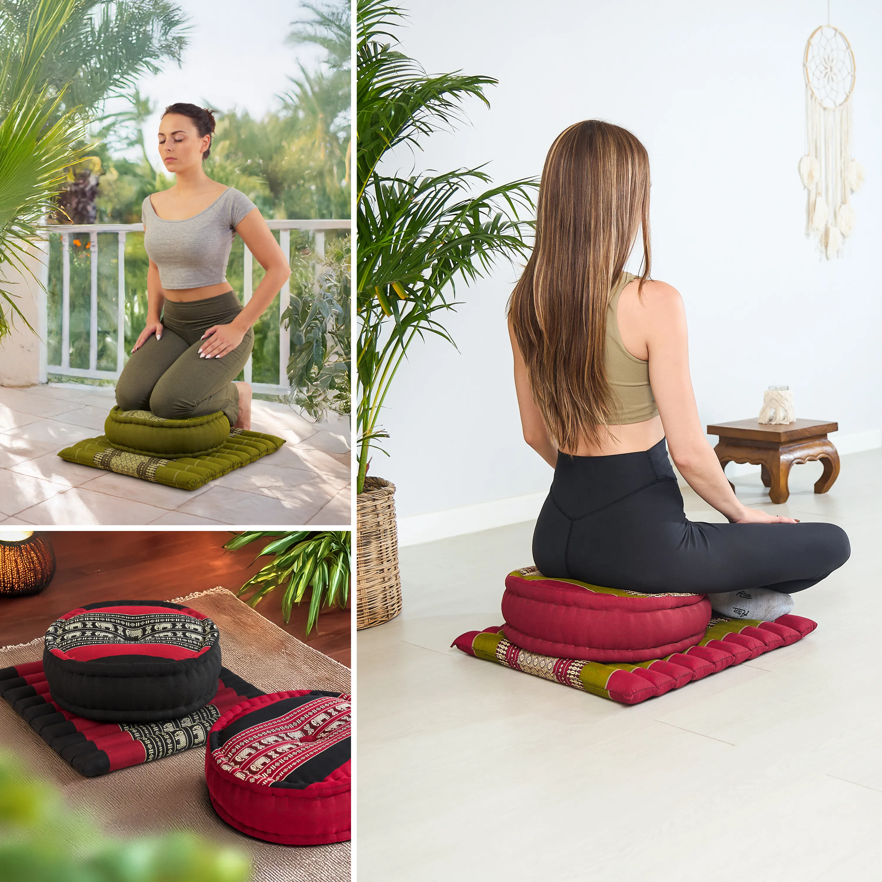 Kapok meditatiekussen set L