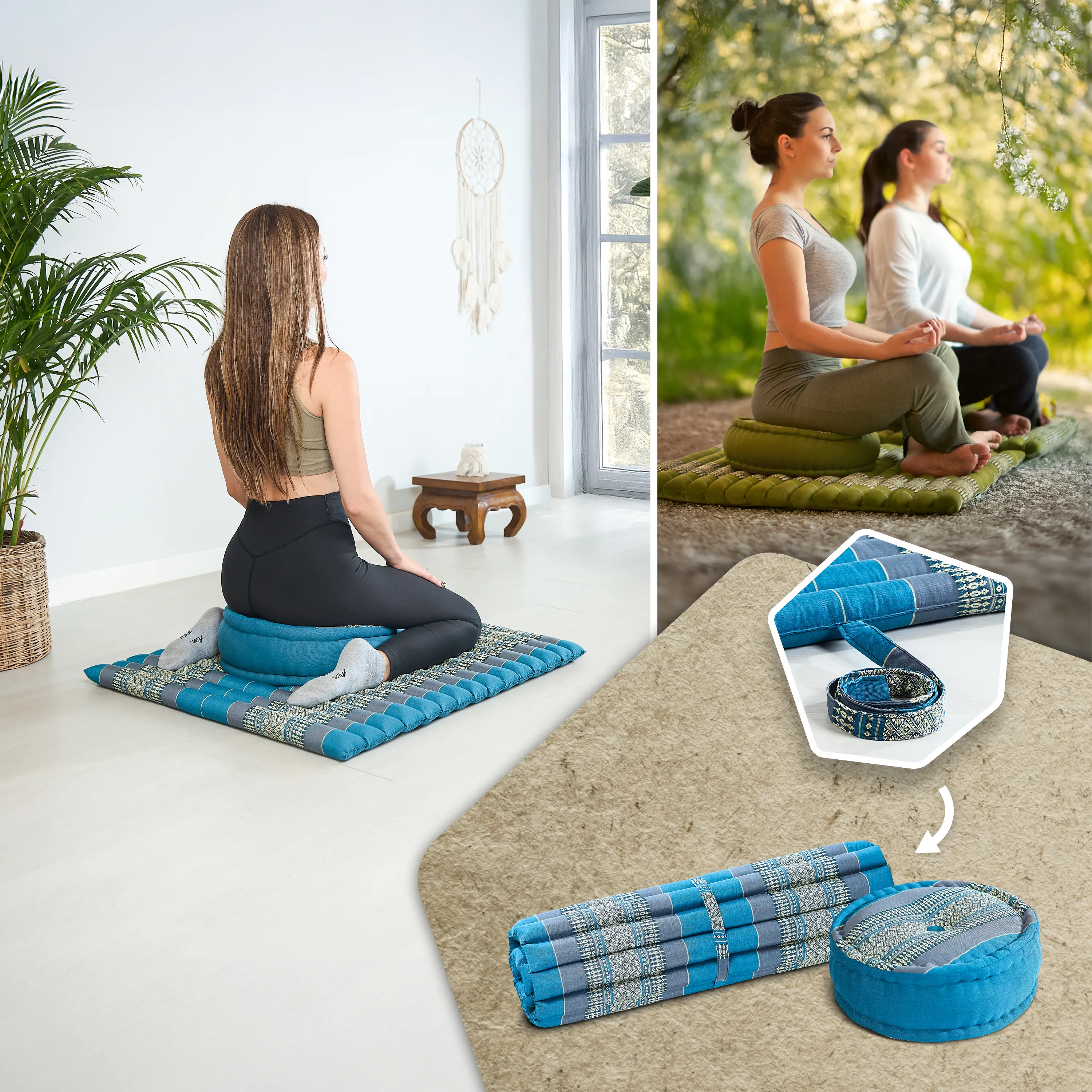 Kapok meditatiekussen set XL