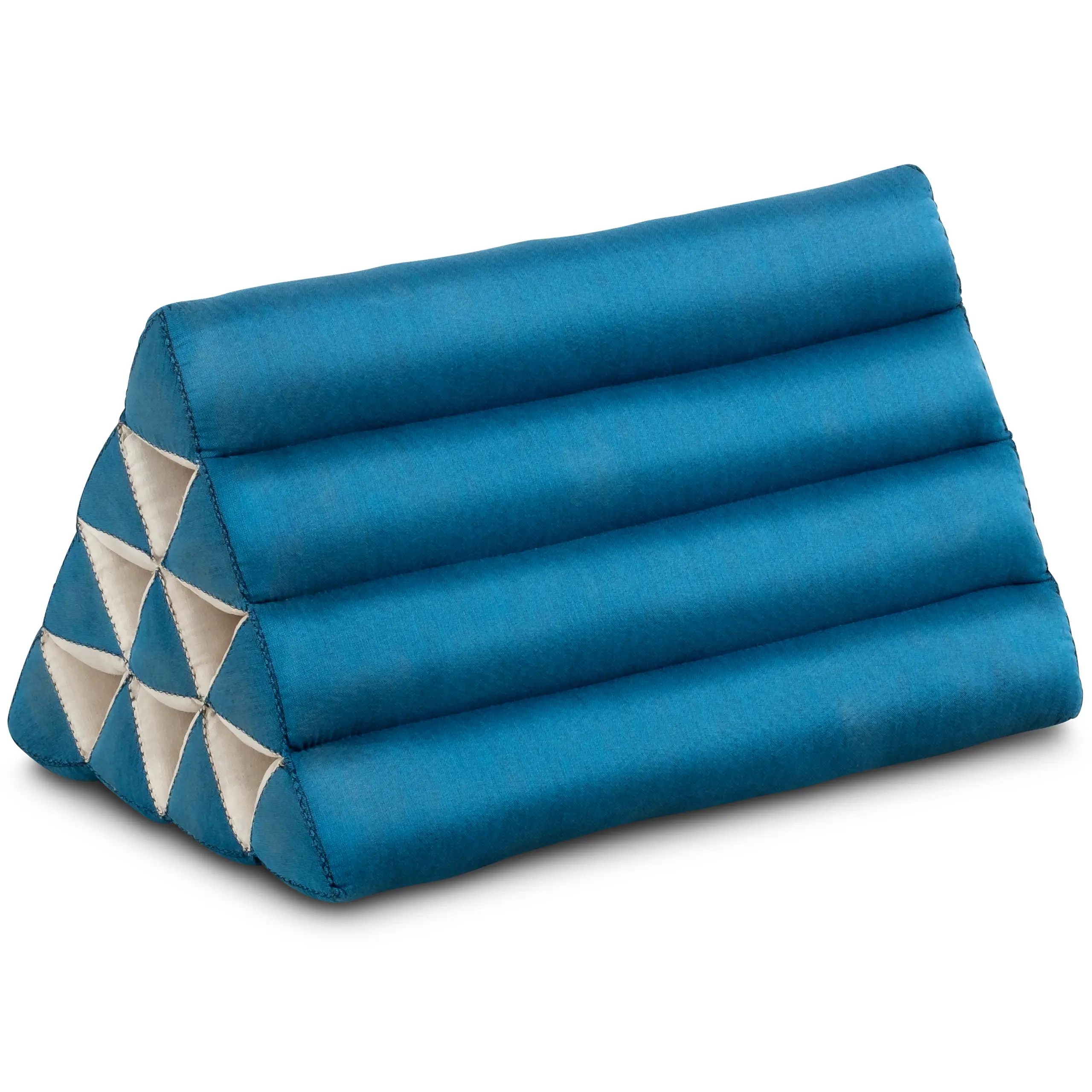 Thais driehoekig kussen, Kleur Blauw met olifanten patroon | Asianshop